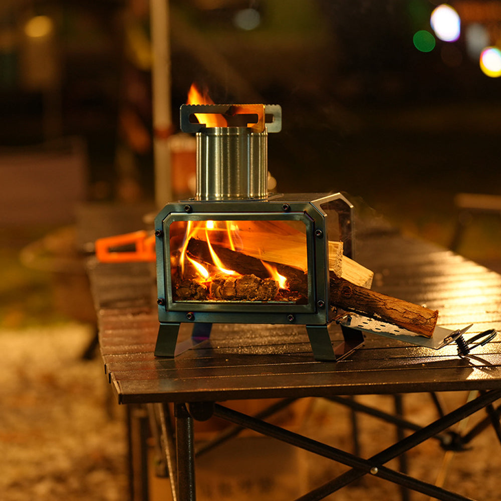 backpack wood burning mini stove Portable Camp Heater Burner, 304 Stainless Steel Cooking Oven BBQ Grill Heating Tray for BackPacking Camping Tent Fishing Theres nothing more comforting than a warm meal after a day out in nature Stansport Stainless Steel Wood Burning